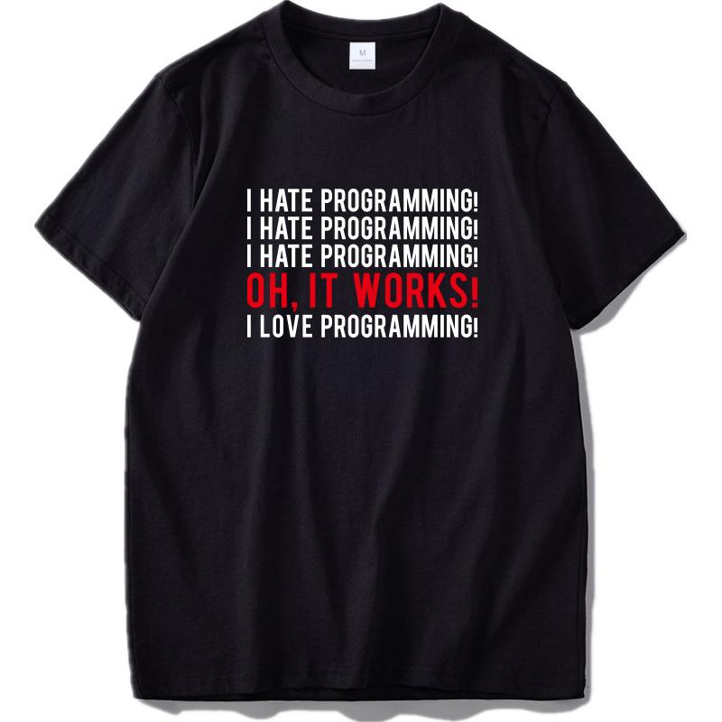 While Alive Programmer T Shirt Live Eat Code Eat Sleep Simple Letter Design Nerd Coder Tshirt 2XL