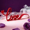 3D Valentine's Day Love Ornament Wedding Party Love Models Decoration Sweet Lovers Letter Love Ornament Desk Decor