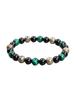 Triple Protection Natural Stone Beads Bracelet Tiger's Eye for Courage Obsidian for Grounding & Pyrite for Wealth Health Jewelry