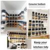 1/2/4 Layers Spice Rack Organizer Wall Cabinet Door Hanging Spice Jars Clip Hooks Set Storage Holder Gripper Kitchen Accessories