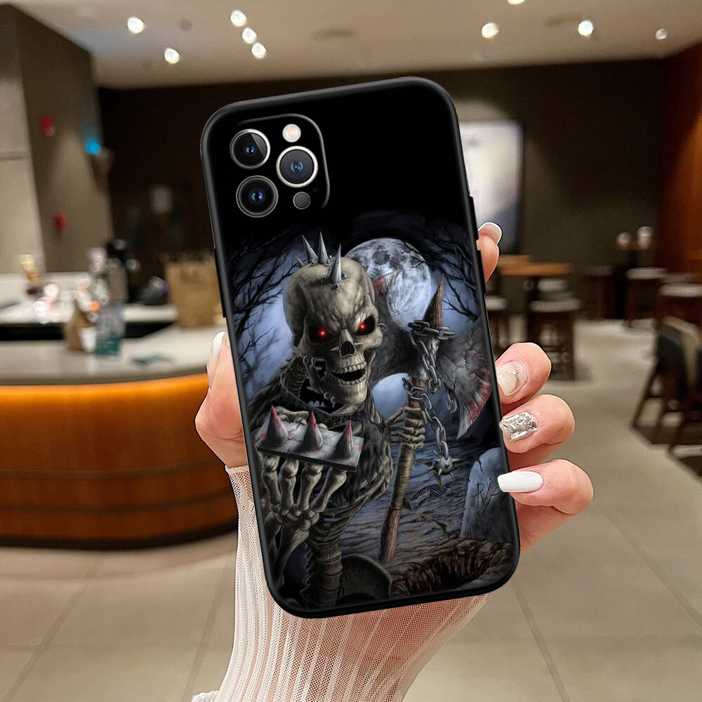 Skeleton Skull New Phone Case for iPhone 6 6s 7 8 11 12 13 14 15 16 17 16E XS Pro Max XR X SE Air