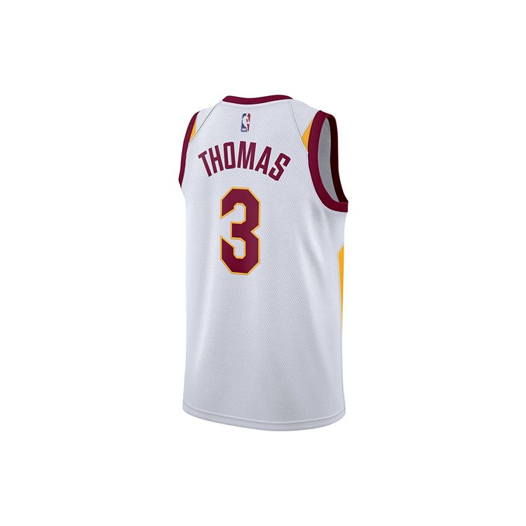 Nike Cavaliers Isaiah Thomas Letter Logo Print Basketball Jersey Men Tops White 864409-105