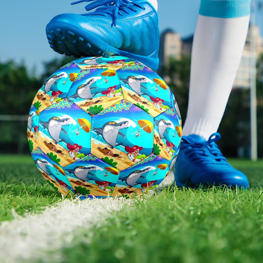 Zig & sharko Theme Size 5 Soccer Ball, Suitable for Both Indoor and Outdoor Matches, a Gift Suitable for Everyone.