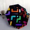 1pc Colorful Maze Automatic Folding Umbrella - 8-Rib Automatic Open/Close, Large Canopy Birthday Festival Gift Yy251217156