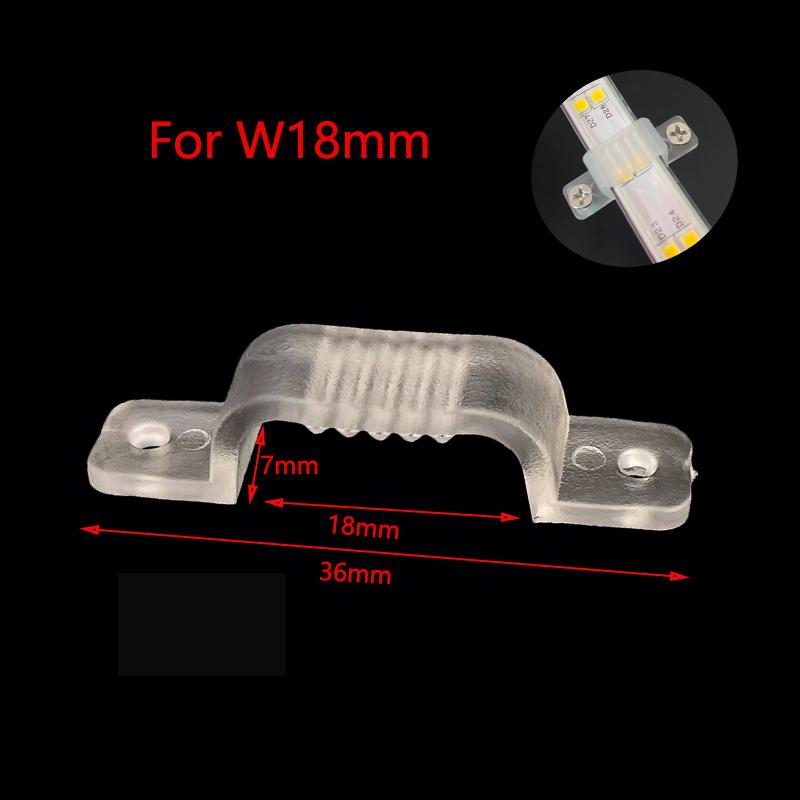 Clipsuri de Fixare LED Neon Strip Suport Conector Accesorii 6mm 8mm 10mm 12mm 15mm 18mm 20mm Pentru Fixare Lumină Neon Bandă LED COB Cataramă