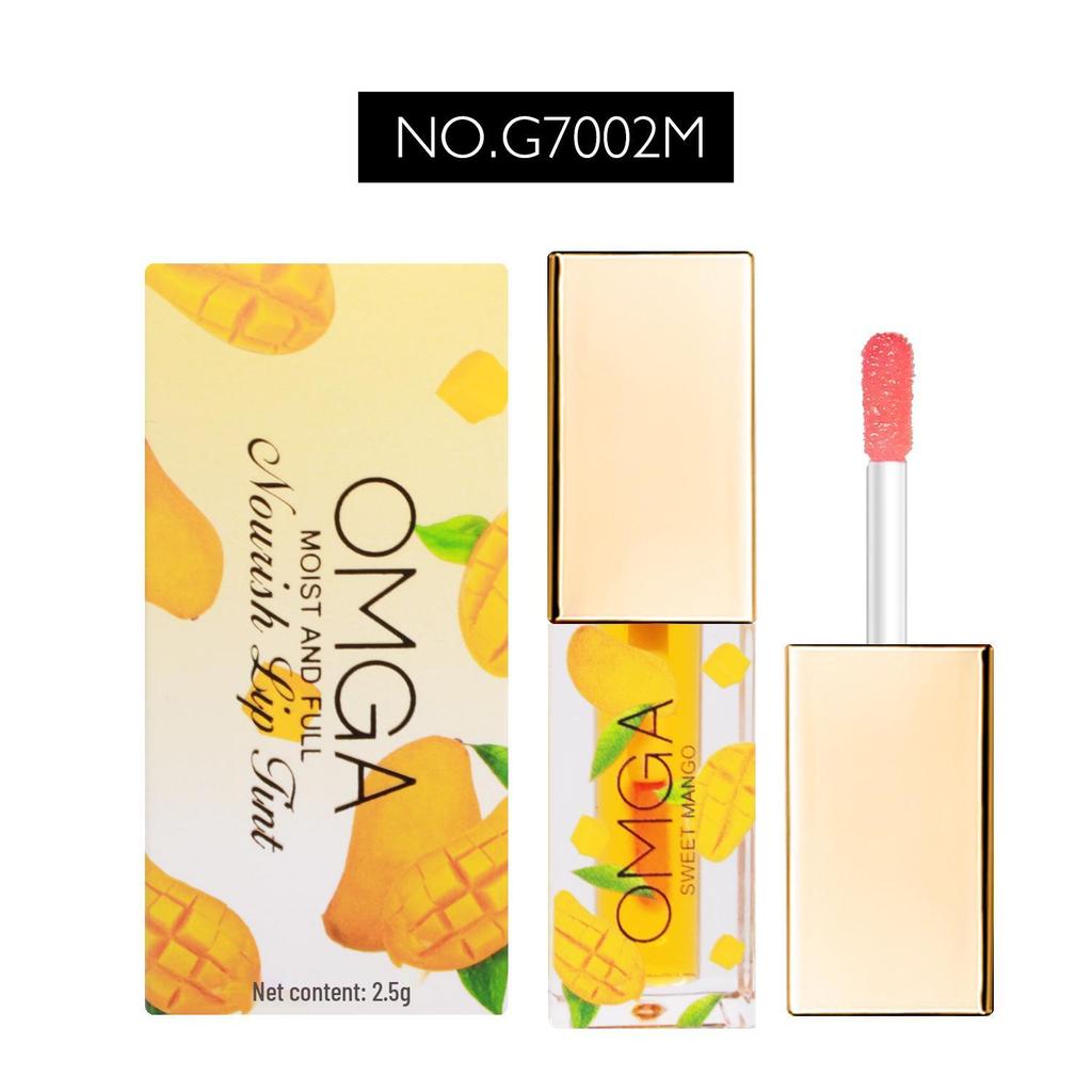 OMGA Peach Lip Gloss: Color-Changing, Non-Transfer, Mirror Finish Lip Glaze