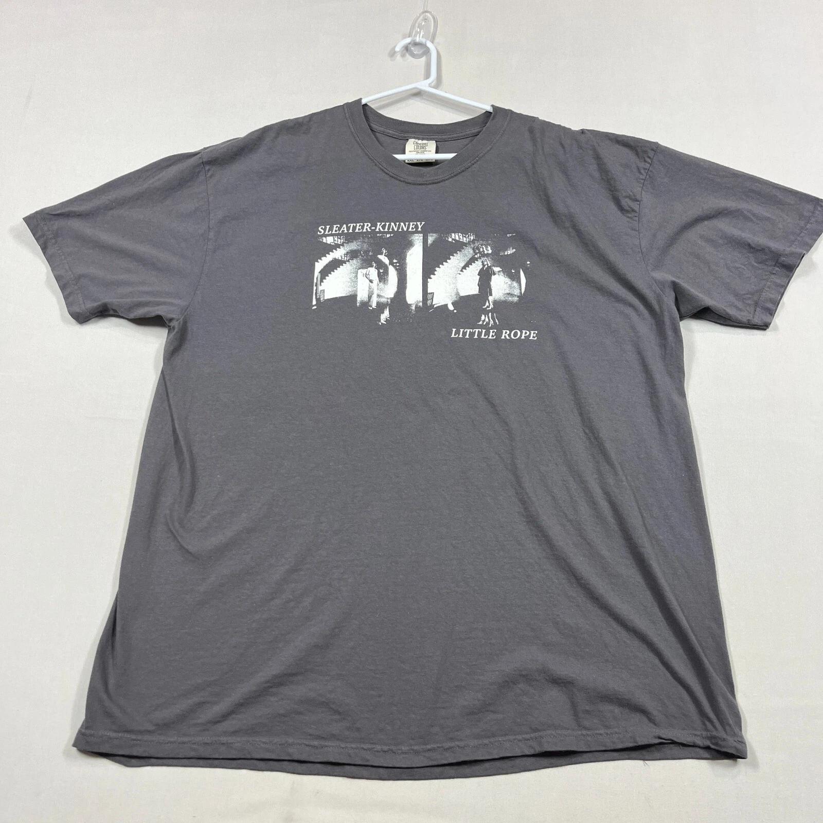 

Sleater Kinney Band T Shirt Little Rope Tour Comfort Colors Tee Mens 2XL XXL S