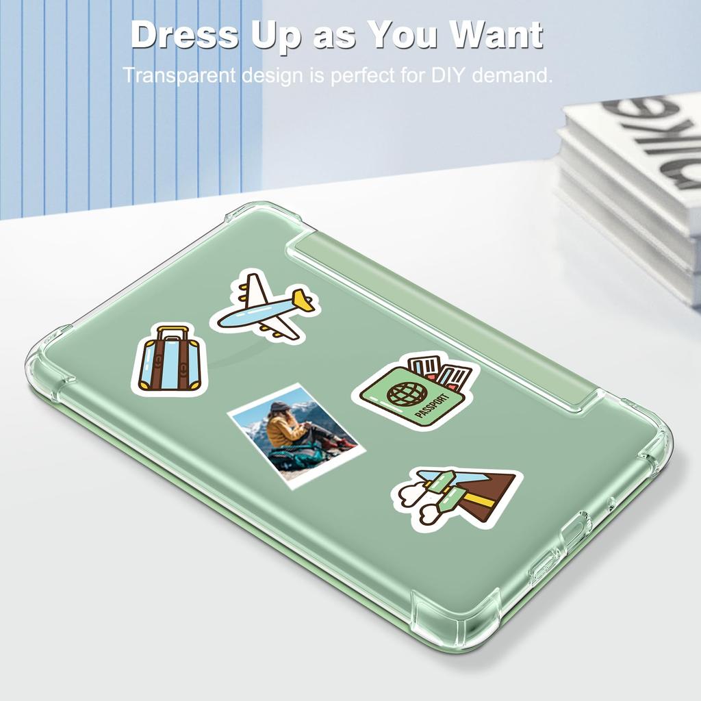 Fintie for Kindle 11th Generation Clear Case New Protective Cover with Transparent Back Lightweight and with Auto Function (2024/2022 Model, 6-inch),