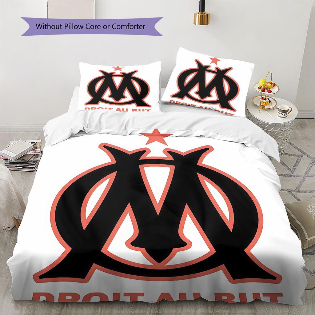 OM logo Bedding Quilt Set Quilt Cover Pillowcase Home Decoration Birthday Gift (1 * duvet cover + 2 * pillowcase, without core)
