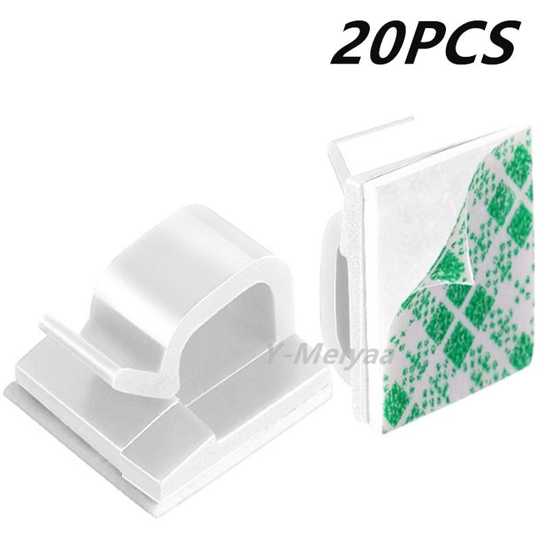 10/20/50/100PC Cable Clips For Car Dash Camera Dashboard Cable Clip Organizer USB Line Cars Phone Charger Cord Holder Manager