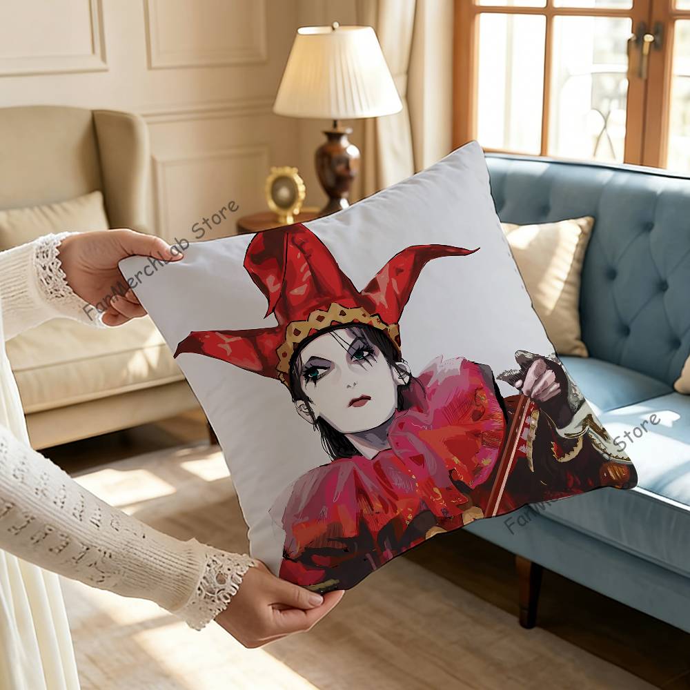 MMalice MMizerS Rock Band Anime Pillow Case Antidustmite Pillowcase Invisible zipper silky short plush Sofa cushion cover