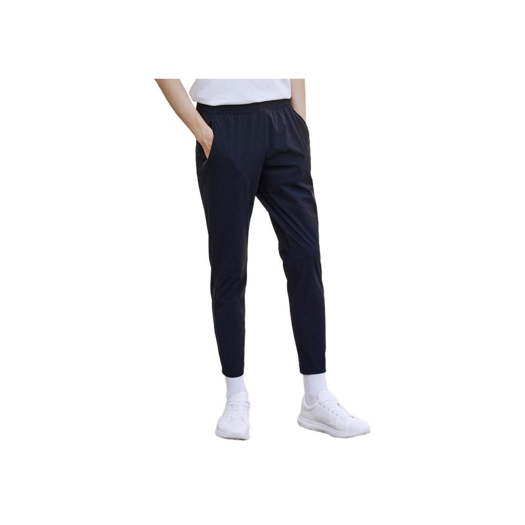 Fila Athletics Solid Color Print Logo Elastic Straight-Leg Sweatpants Men Bottoms Navy F51M114601FNV