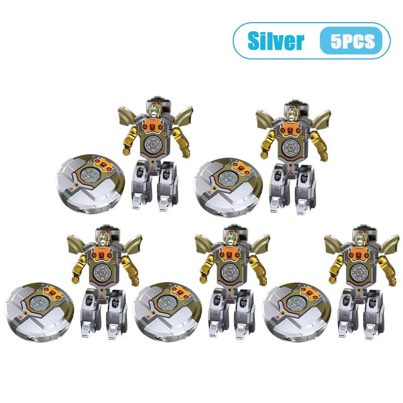 Transforming Robot Fidget Spinner 2-In-1 Decompression Toy Creative Finger Gyro Stress Relief Gift For Boys Kids