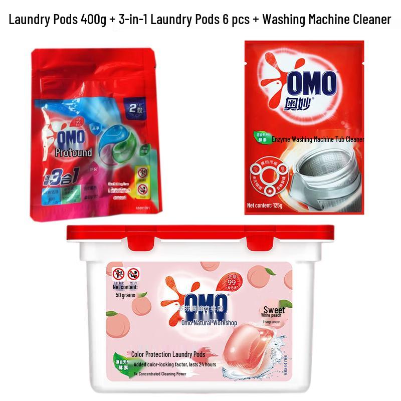 OMO Nature Lab White Peach Laundry Pods