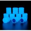 20PCS Luminous Tire Valve Caps Motorcycle Bike Wheel Nozzle Dustproof Tyre Valve Stem Fluorescent Night Glowing Car Decor
