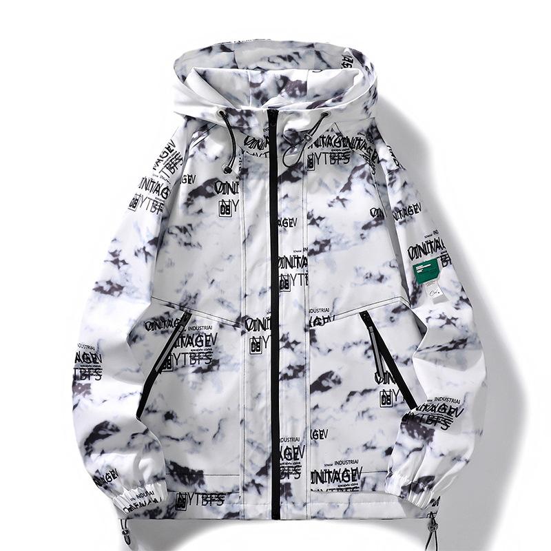 Fake Two-piece Boy Jacket Spring and Autumn New Loose Hooded Jacket