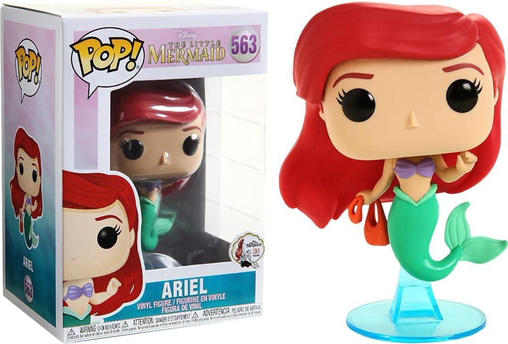 POP Disney The Little Mermaid Ariel with Bag Funko Vinyl Figure (Includes Compatible Box Protector Case) Multicolor 3.75