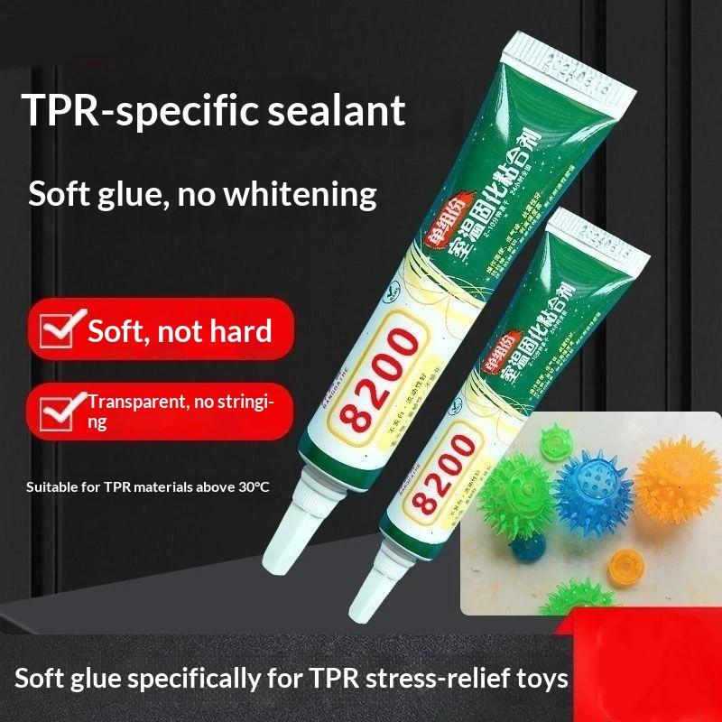 8200 Tpr Adeziv Special Non-Albire Moale Transparent Polimerizare Rapidă Pentru Fixarea Jucăriilor Tpr Fidget Anti-Stres