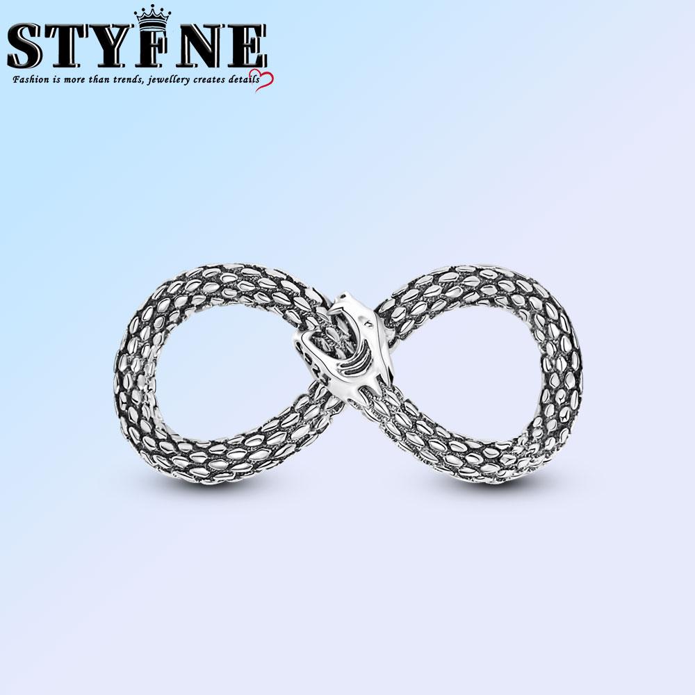 Simplicity Copper Forever & Always Infinity Charm Fit Brand Bracelet Diy Beads For Women'S Jewelry Making