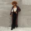 New Spring Arrivals Oversized Ruffled Long Cardigan Sweater Women's  Fashion