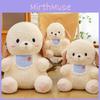 Adorable New Plush Dog Baby Bib Toy Cuddly Bear Stuffed Animal Doll Gift
