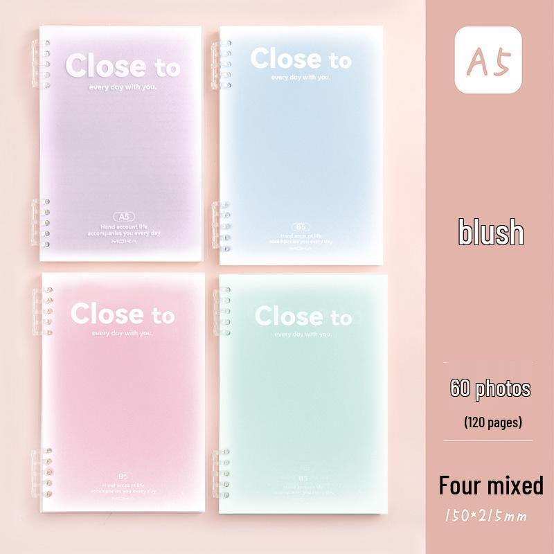 B5 Comfort Coil Notebook: Detachable Loose-Leaf with Horizontal Lines, Ideal for Students' Diaries.