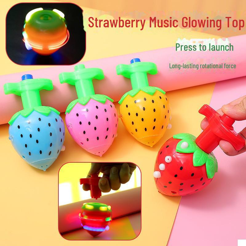 Colorful Flashing UFO Gyroscope Toy with Music for Kids