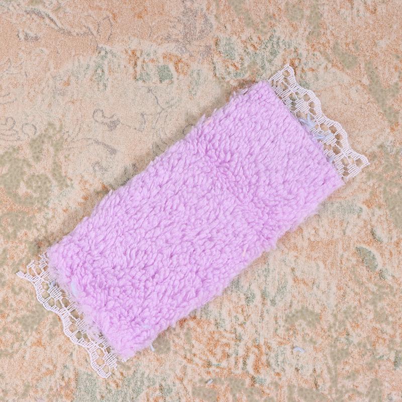 3Pcs/Set Dollhouse Mini Bathroom Lace Towel Bath Towel Model For Doll House Decor Kids Pretend Play Toys Diy Bathroom Ornaments
