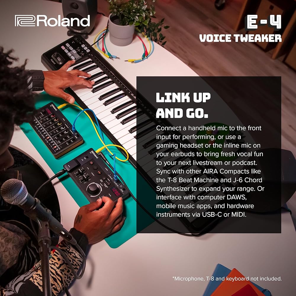 Roland Roland AiraCOMPACT VOICE TWEAKER E-4 Voice Changer, Vocal Effector, River Looper, Auto Pit...