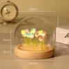 Tulpen Nachtlicht Handgemacht DIY Zimmer Schreibtischlampe-Blau