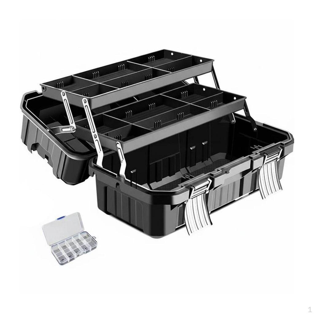 Folding Toolbox Industrial Grade Tool Organizer Large Waterproof Storage Case