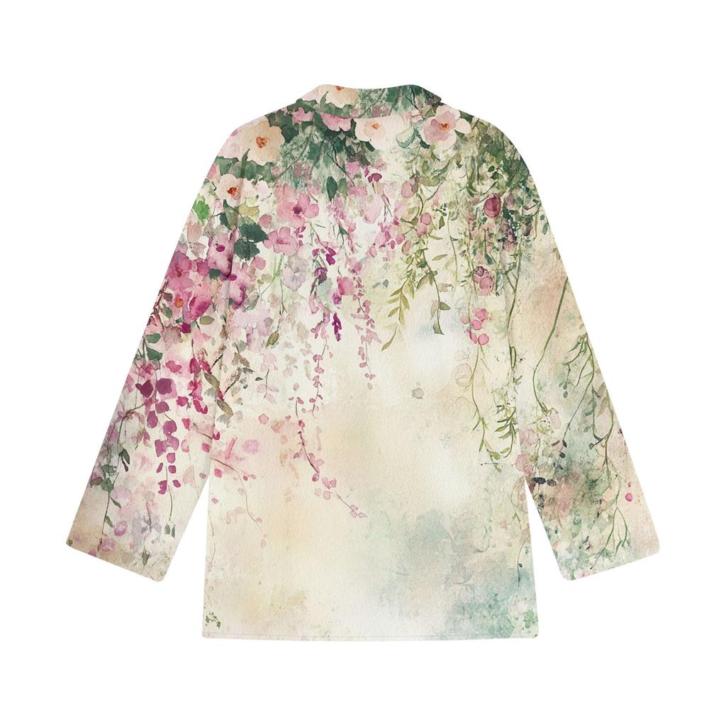 Womens Button Down Shirt Long Sleeve Shirts For Women Print Graphic Blouse Top