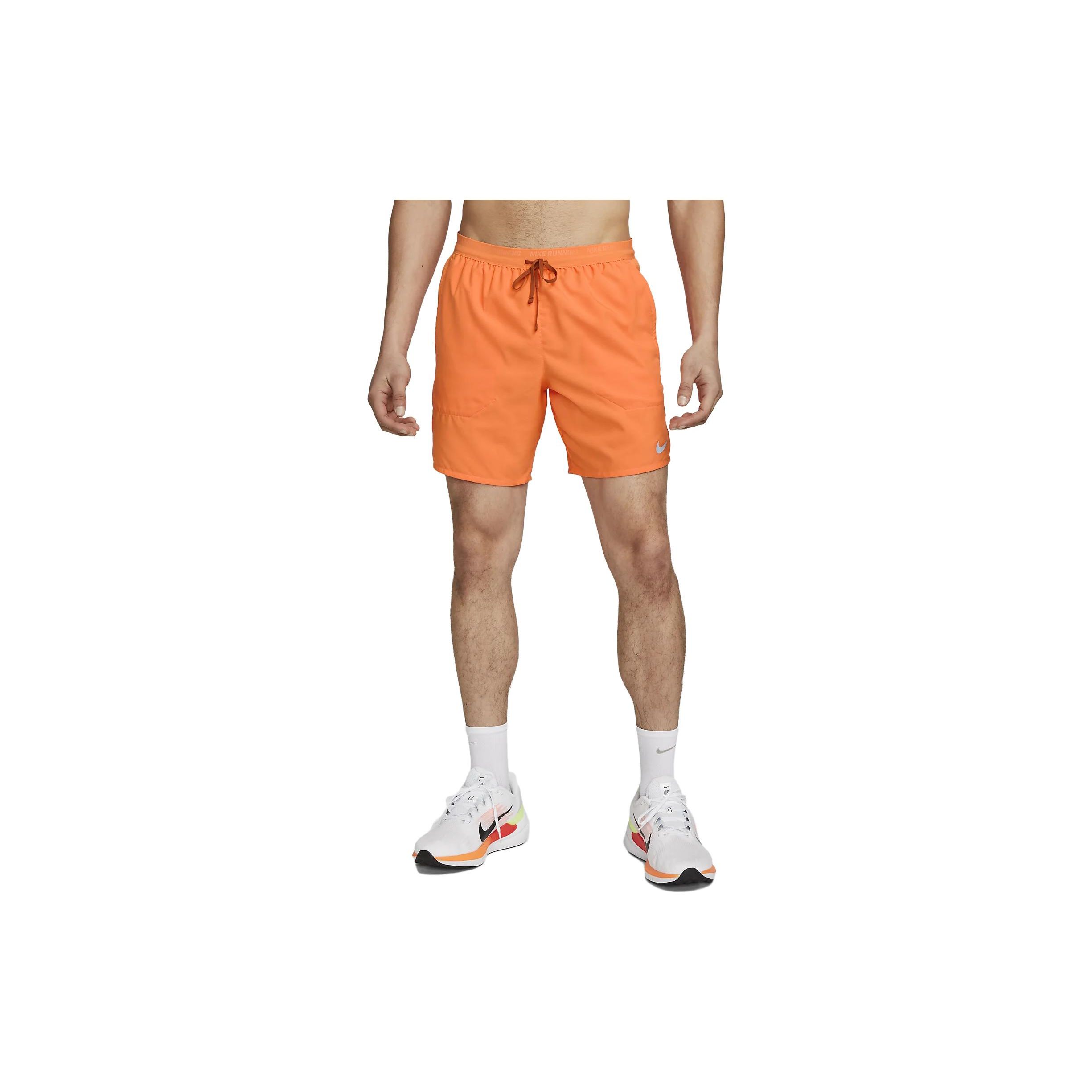 

Nike Split Hem High Waist Drawstring Shorts Men Bottoms Orange DM4761-885