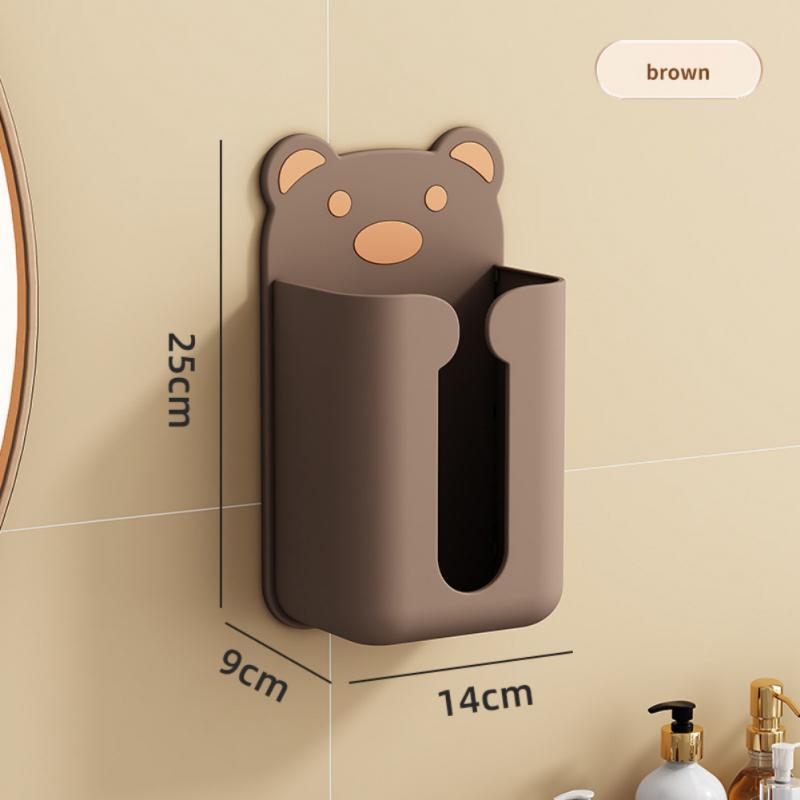 Wall Mounted Tissue Box Adhesive Tissue Shelf Napkin Holder Dispenser Rack Nordic Kitchen Home Space-saving Shelf Tissue Holder