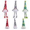 Christmas Gnome Ornaments with LED Light, Hand-Knitted Plush Doll for Tree & Home Decor, Cute Gift for Kids