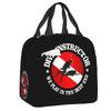 Scuba Dive Flag Bubble Red White Portable Lunch Box for Diving Thermal Cooler Food Insulated Lunch Bag School Children Student