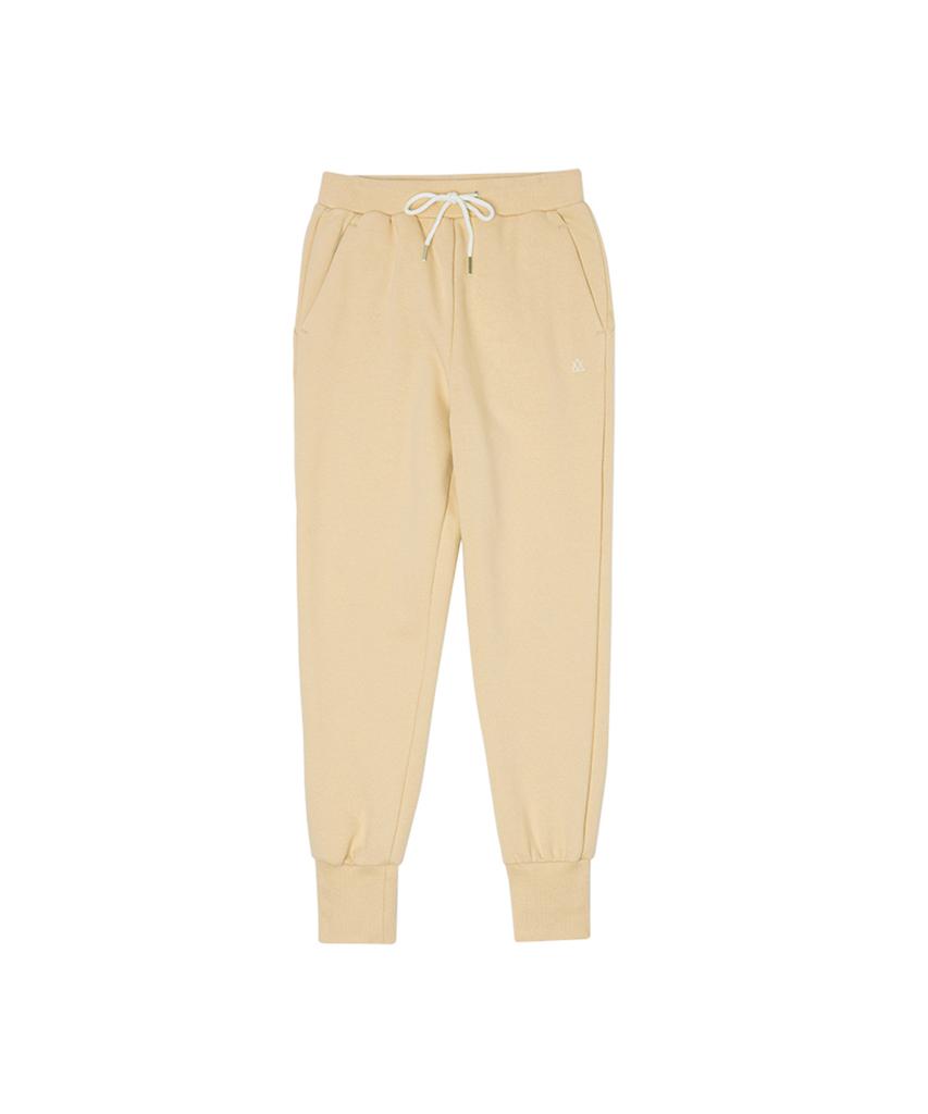 AKIII CLASSIC Icon Logo Jogger Pants Vanilla Yellow