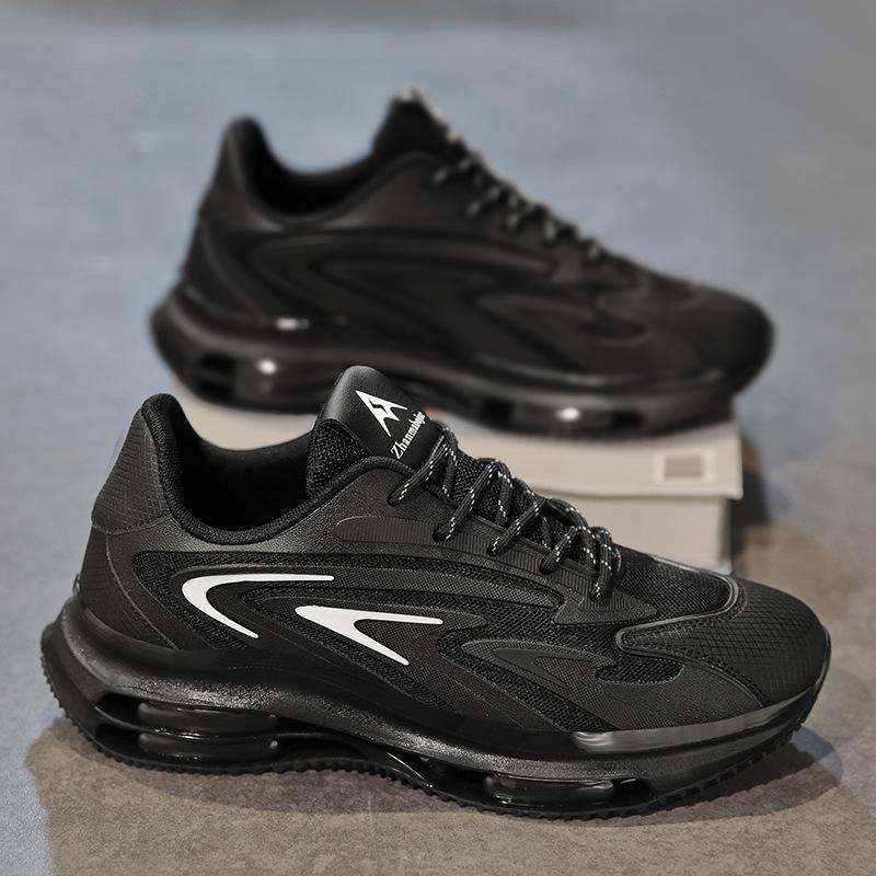 Fashion Platform Sneakers Men Cover Bottom Board Shoes for Men Fashion Casual Shoes Men Leather Breathable Internal Increased Flat Shoes