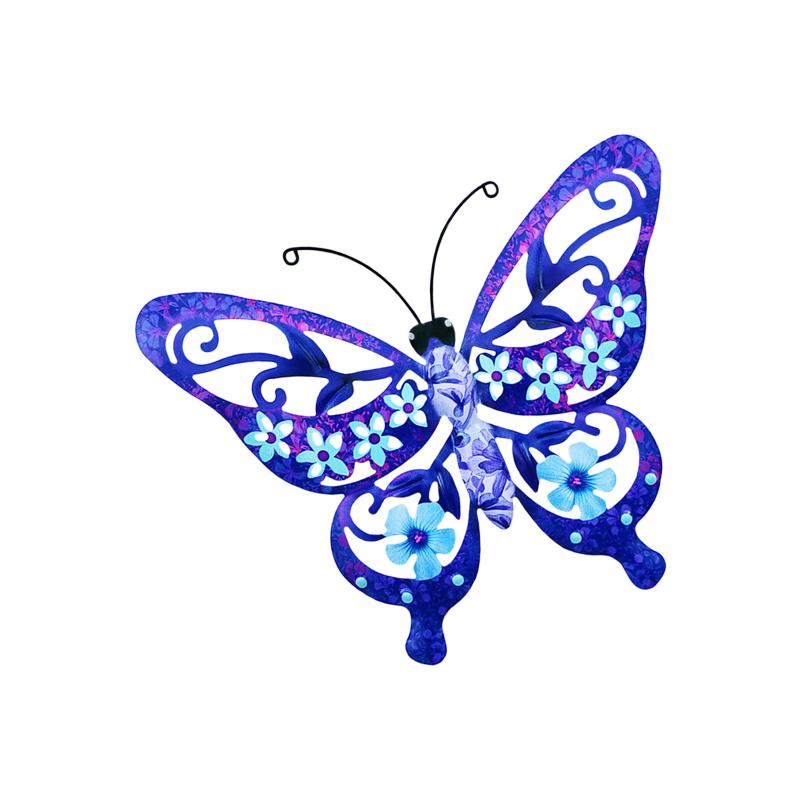 New Large Cutout Metal Butterfly Wall Art, Rust-Proof Outdoor Metal Sculpture For Garden Fence Patio Yard - Unique Gift