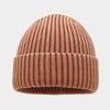 Fashion retro washed core-spun yarn knitted hat women's autumn and winter outdoor warm wool hat ear protection cold hat