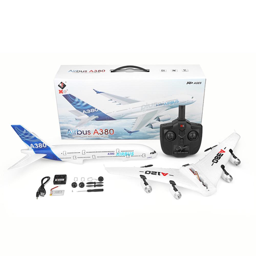 Non-Toxic 3Ch 2Ch A380 Rc Plane Glider Airplanes Remote Control Foam Aircraft Fixed Wing Aircraft 6 Gyroscope Model Airplane Toys Hobbies