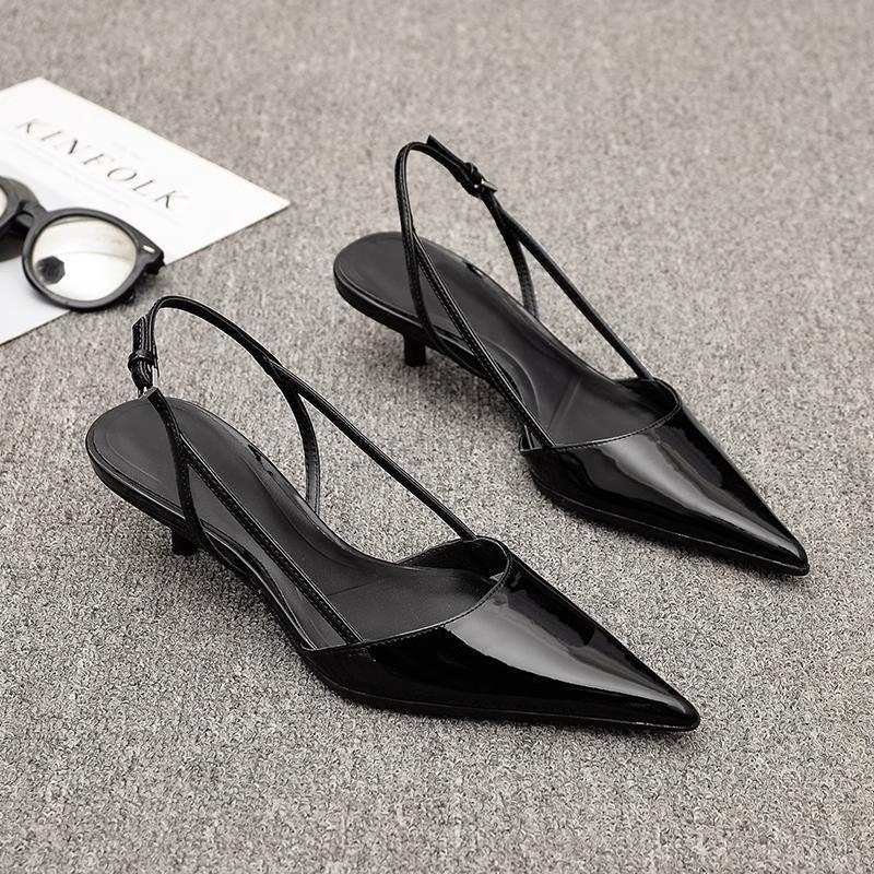 Scarpe da Sera Slingback con Tacco Alto da Donna Scarpe Eleganti da Donna Sexy a Punta Bassa Scarpe di Lusso per Matrimonio Festa Sposa Sandali da Donna a Punta