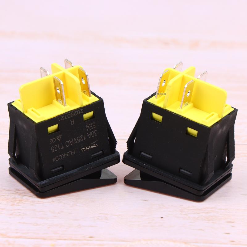 30A 110V 220V Heavy Duty Dpst Ip67 4 Pin Sealed Waterproof T85 Auto Boat Marine Toggle Rocker Switch With Led Light