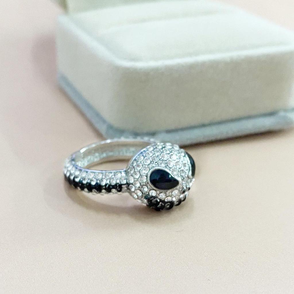 Duowei Halloween Pumpkin Skull Two-Color Ring - Creative Party Jewelry
