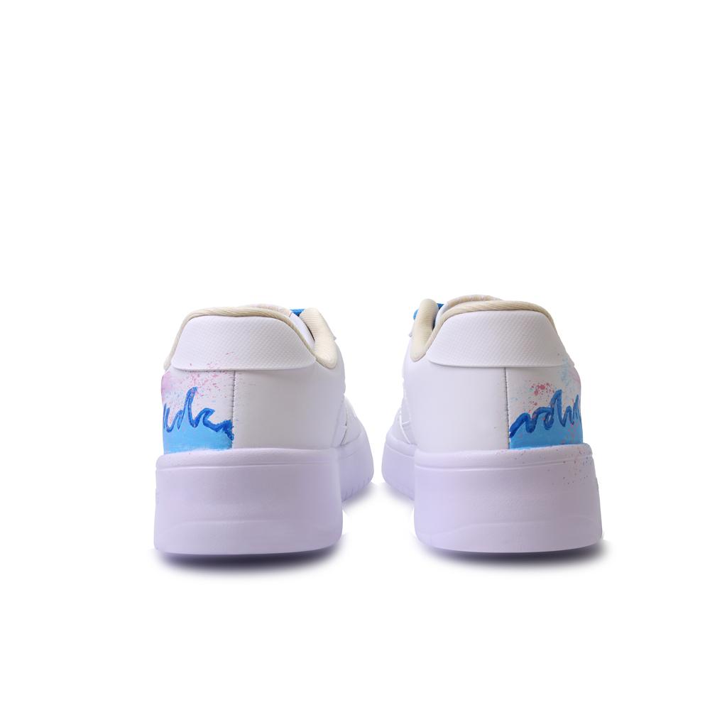 Li Ning Floating Boat Abrasion Resistant Breathable Low top Skateboard Shoes Unisex White Pink Blue AGCS420-6(Team1218-)