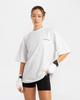 BOXRAW We Dont Play Boxing Oversized T-Shirt - Women'S W Bxrw-U-Wdpbt-W [White/Pink] (Type A)