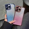 Luxury Plating Gradient Bling Glitter Shockproof Phone Case for Samsung S25 Ultra iPhone 16 Pro Xiaomi Redmi Note12 Itel Corners Reinforced Back Cover