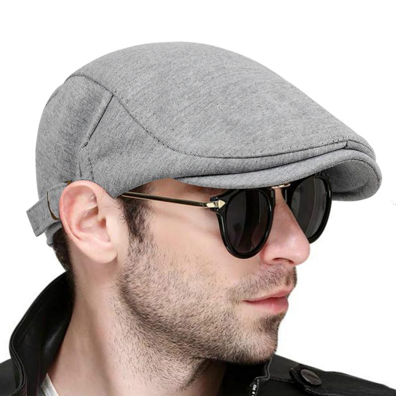 New Fashion Solid Color Beret Men's Women's Warm Wild Hat Spring and Autumn Cotton Berets Hip Hop Hats Casquette