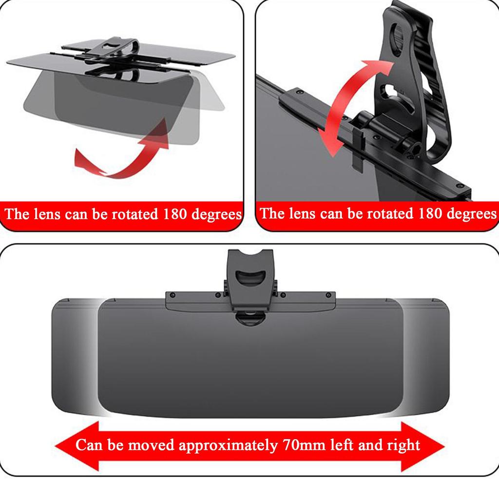 Visor Extender Visor Extension For Car Visor Polarized Blocker Sunshade Extension For UV Protection Driver Front Seat Passenger