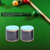 2pcs No Slip Cue Tip Chalk Billiard Pool Cue Dry Chalk Accessory for Snooker Pool (Green)